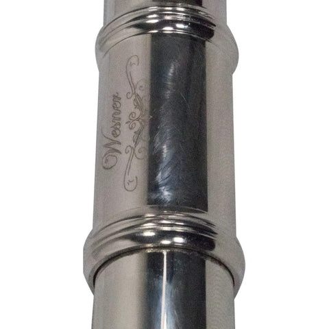 Wesner Sfl1100 Flauta Transversal Tono C Do Con Estuche Color Plateado