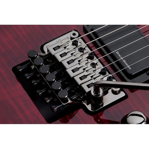 Schecter Demon-6 Fr Crb Guitarra Eléctrica Floyd Rose Color Rojo Material Del Diapasón Palo De Rosa Orientación De La Mano Diestro