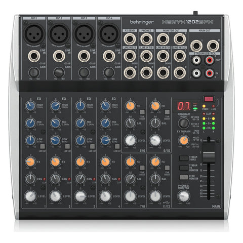 Mezcladora Analógica 12 Entradas Behringer Xenyx 1202sfx