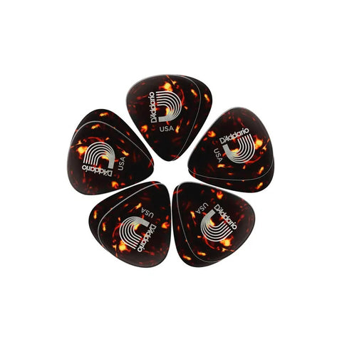 Plumillas Planet Waves 1 Mm 10 Pz Daddario Guitarra Bajo Ukelele Negro Y Rojo Pesado 1 Mm