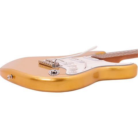 Guitarra Eléctrica Babilon Epic Ii-gd Stratocaster 6 Cuerdas Golden Diestro Color Dorado