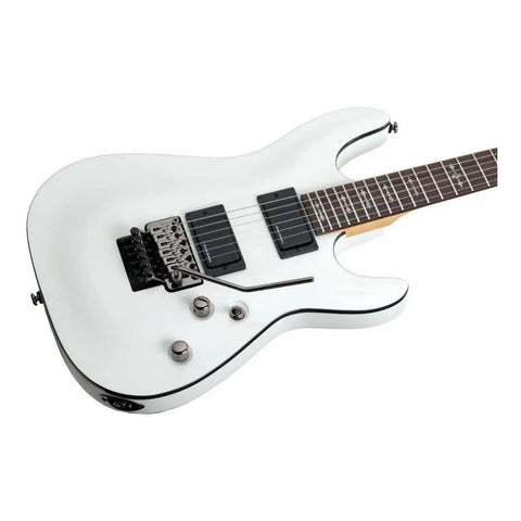 Guitarra Schecter Demon-6 Fr Blanca Tilo Puente Floyd Rose C 24 Trastes Diestro Vintage White Palo De Rosa