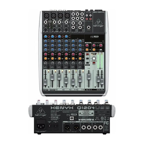 Behringer Q1204usb Consola Mezcladora Análoga 12 Entradas