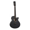 Guitarra Electroacústica Blackbird Tanglewood Twbbsfce12 Color Smokestack Black Satin