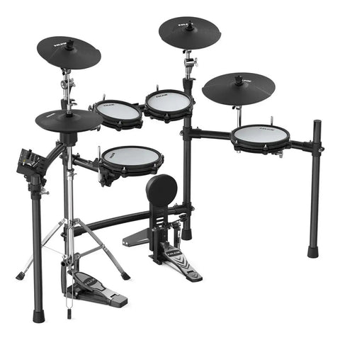 Batería Electrónica Nux Dm-310h Parches Mesh Soporte Hi-hat Negro