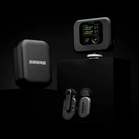 Kit Micrófonos Inalámbricos Y Receptor Shure Mv-two-kit Negro