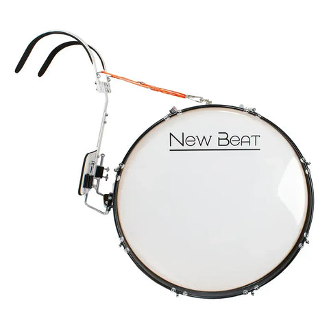 Bombo Para Banda De Marcha 24  New Beat Nb-mabd24 Blanco