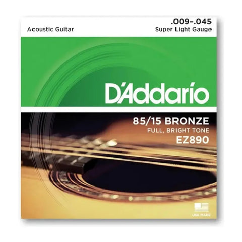 Cuerdas Guitarra Acústica Bronce 85/15 D'addario Ez890-e