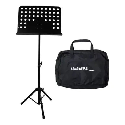 Proel Lwmus30 Atril Plegable Para Partituras Acero Con Funda Negro