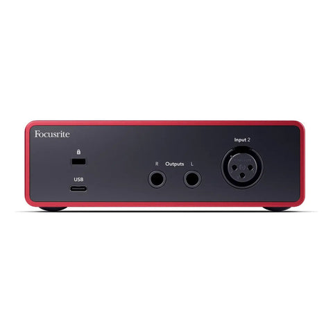 Interfaz De Audio 2x2 Scarlett Solo 4g Focusrite Color Rojo