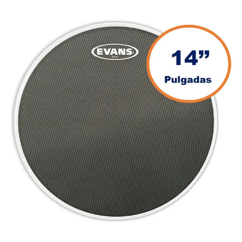 Evans Sb14mhg Parche Golpe Tarola 14 Pulgadas Hybrid Grey Gris Oscuro