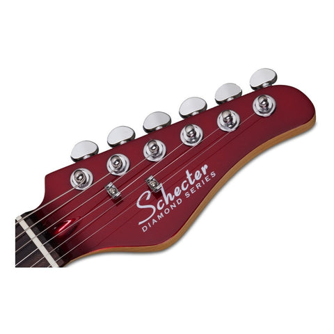 Guitarra Eléctrica Rojo Metálico, Schecter Pt Fastback Ii B Diestro Palo De Rosa