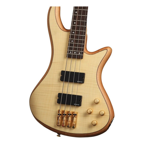 Schecter Stiletto Custom-4 Snt Bajo Eléctrico Act 4 Cuerdas Orientación De La Mano Diestro Brillante