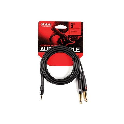 Cable P/audio Plug 1/8 A 2 Plug 1/4 Planet Wave Pw-mpts-06