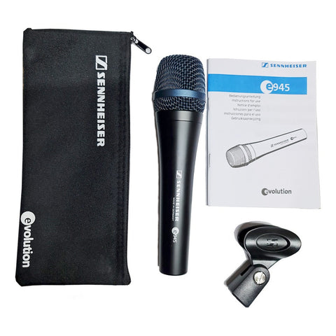 Micrófono Sennheiser Evolution E 945 Dinámico Supercardioide Color Negro