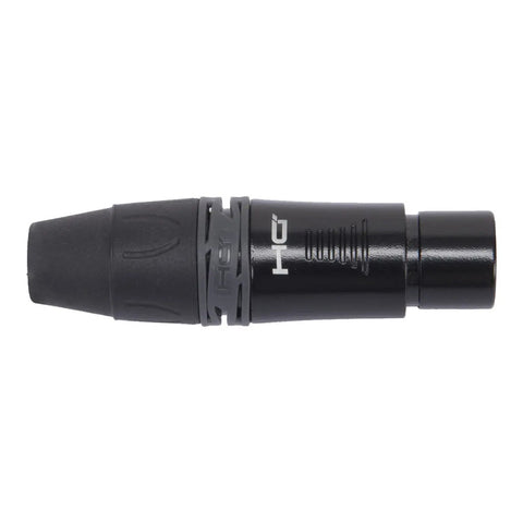 Conector Xlr Hembra De 3 Polos Serie Onehero Proel Dhfx3pbk Negro