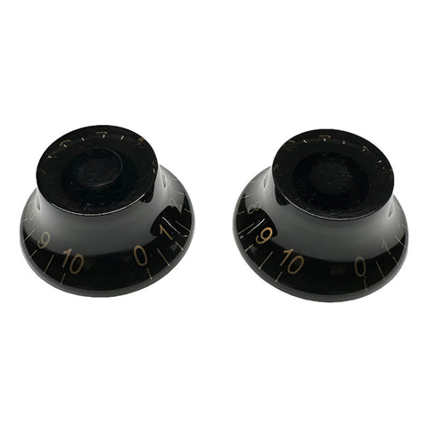 Botones Aged Black Axlabs Mod. Bell Knobs (white Font) Negro