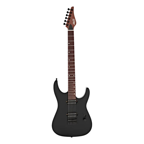 Guitarra Eléctrica 6 Cuerdas Jet Guitars Js-501 Satin Black Color Negro Material Del Diapasón Caoba Orientación De La Mano Diestro
