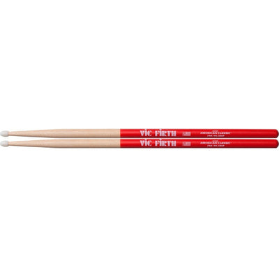 Baquetas De 15.5in C/vic Grip Y Punta Nylon Vic Firth 7anvg