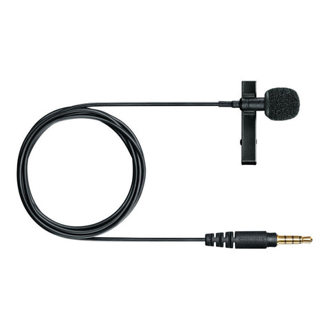 Microfono Lavalier Para Moviles Y Tabletas Shure Mvl-3.5mm Negro