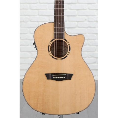 Guitarra Electroacustica Tamaño Orquesta Washburn O10sce Natural Diestro Ovangkol