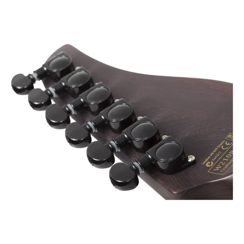 Guitarra Eléctrica Schecter Reaper-6 Fr S Elite Blood Burst Diestro Marrón Wenge