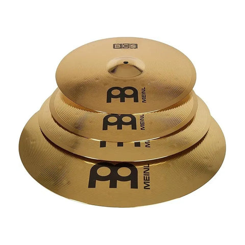 Set Platillos Meinl Bcs Crash 16 Hi-hat 14 Crash Ride 18 Natural