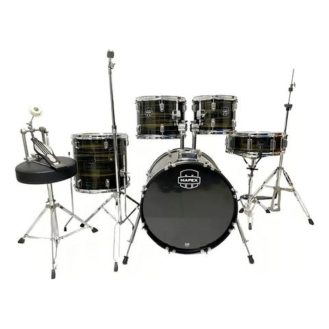 Mapex Comet Cm5294ftc-fj-sc Batería Acústica Ebony Yellow Gr Negro