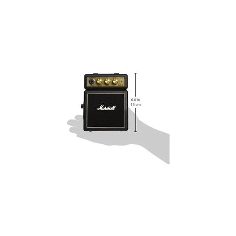 Micro Amplificador Negro Con 1 Bocina 1w Marshall Ms-2 Negro