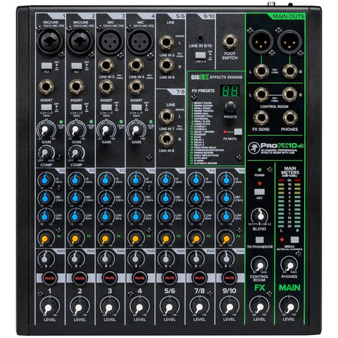 Mezcladora Profesional 10ch C/efectos Y Usb Mackie Profx10v3