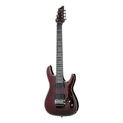 Guitarra Eléctrica Schecter Hellraiser C-7 Fr Black Cherry Diestro Rojo Palo De Rosa