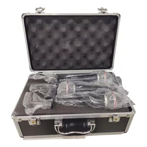 Set De 3 Micrófonos Prosound Pdm-30 Dinámicos Con Estuche