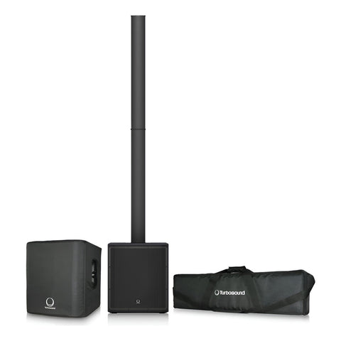 Bocina De Torre Con Bluetooth Turbosound Ip2000 Bundle Negro