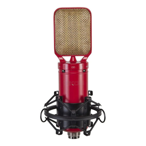 Micrófono Vocal Ribbon Bidireccional Eikon Rm8 Rojo