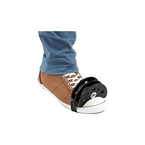 Meini Fjs2s-bk Pandereta De Pie Negro Foot Tambourine