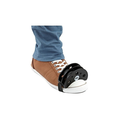 Meini Fjs2s-bk Pandereta De Pie Negro Foot Tambourine