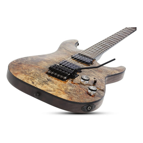 Guitarra Eléctrica Color Charcoal Schecter Omen Elite-6 Fr Diestro Charcoal Arce