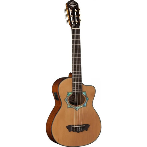 Guitarra Requinto Electroacústica, Oscar Schmidt Oh30sce Natural Derecha