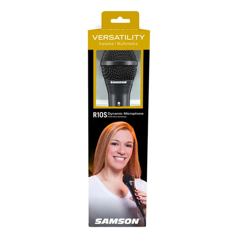 Microfono Samson R10s Karaoke Con Cable Negro