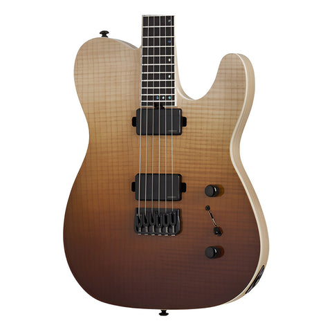 Guitarra Eléctrica Schecter Pt Sls Elit Evl Tw 6 Cuerdas Negro Diestro