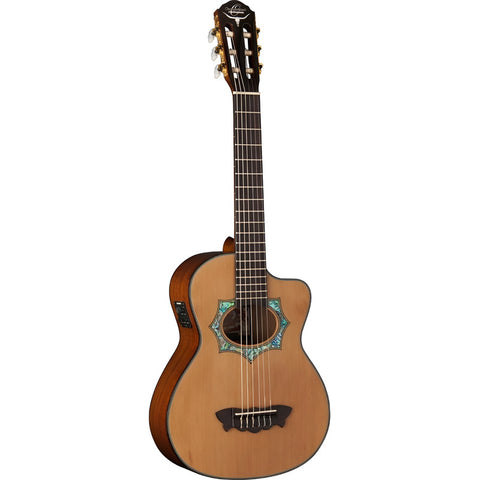 Requinto Oscar Schmidt Oh30sce Marrón Guitarra Clásica Electroacústica Diestro