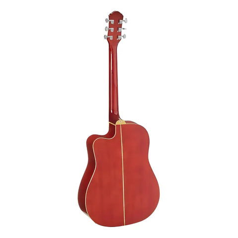 Guitarra Electroacústica 6 Cuerdas Oscar Schmidt Og2ce Rojo Dreadnought