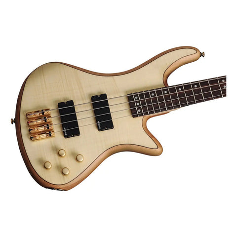 Schecter Stiletto Custom-4 Snt Bajo Eléctrico Act 4 Cuerdas Orientación De La Mano Diestro Brillante