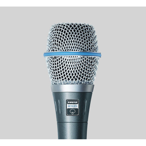 Micrófono Vocal Supercardioide Original Shure Beta 87a Plateado