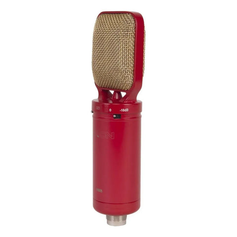 Micrófono Condensador Proel Rm8 Ribbon Bidireccional Vocal Instrumental Rojo