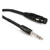 Cable Xlr Hembra A Trs 1/4 Serie Black 1.5 Roland Rcc-5-trxf