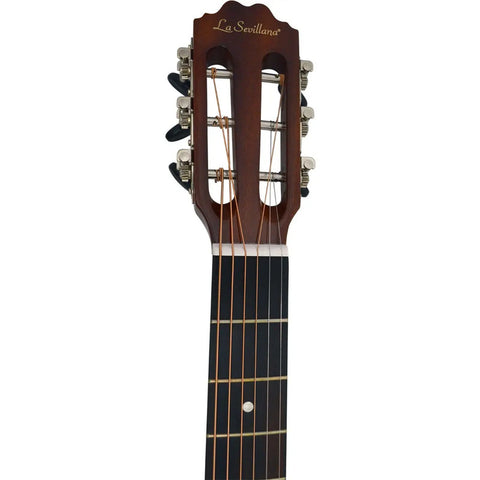 Guitarra Electroacustica Clasica La Sevillana Un-3ceq Steel Natural