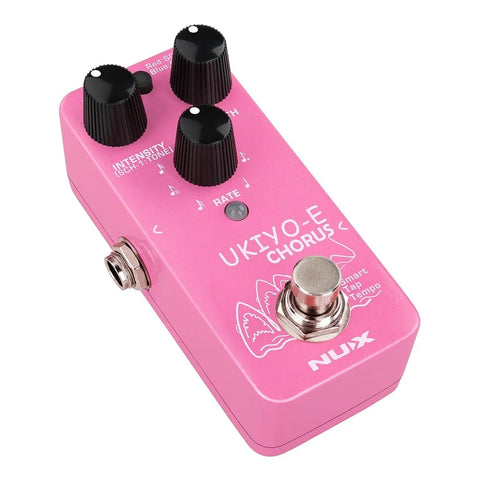 Mini Pedal Chorus Para Guitarra Nux Nch-4 Ukiyo-e Chorus Rosa