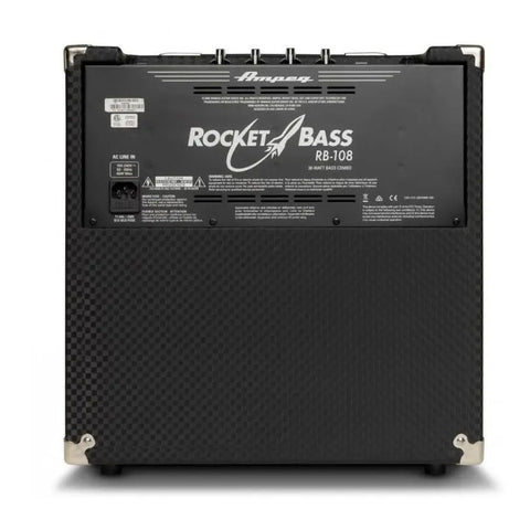 Combo Amplificador Para Baj0 De 30 W Ampeg Rb-108 Negro