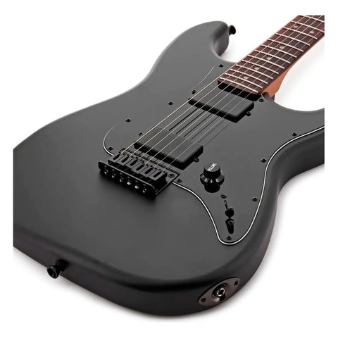Guitarra Electrica Jet Guitars Js-400 Mbk R Diestro Negro Palo De Rosa